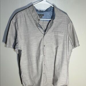 Eddie Bauer Light Gray Casual Button Down Shirt